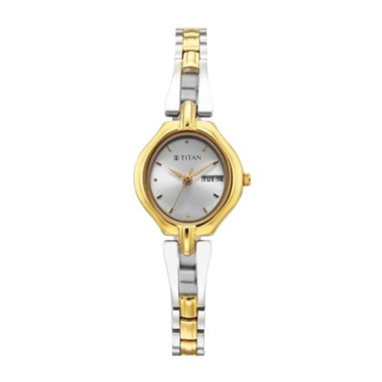 Titan Karishma 2345BM03 White Dial Stainless Steel Strap Quartz Analog Women Watch